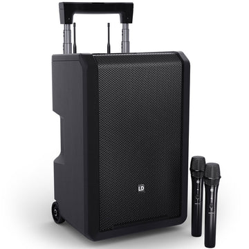LD ANNY10 HHD2 B6 SYSTEM - 10" PA w/ 2 x Handheld mics 655 - 679 MHz