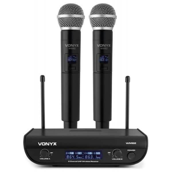 Vonyx WM55 - Wireless Microphone Plug-and-Play UHF