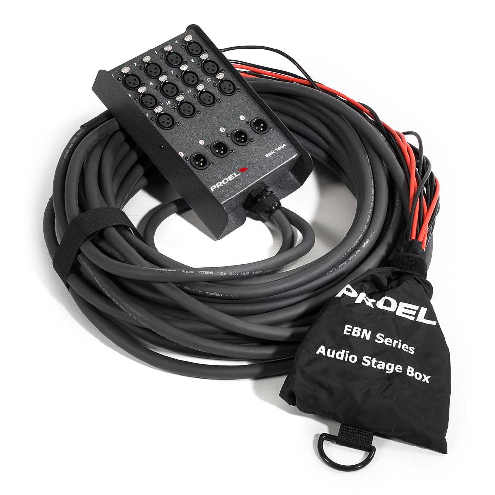 Proel EBN1204 Audio Stage Box 12 IN / 4 OUT - 25m