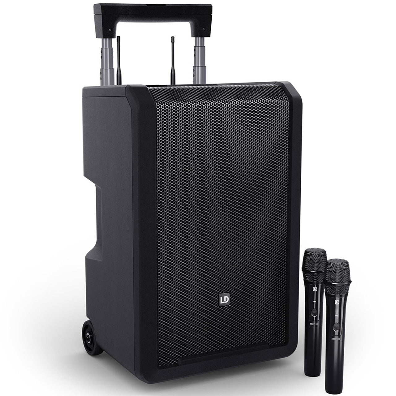 LD ANNY10 HHD2 B6 SYSTEM - 10" PA w/ 2 x Handheld mics 655 - 679 MHz