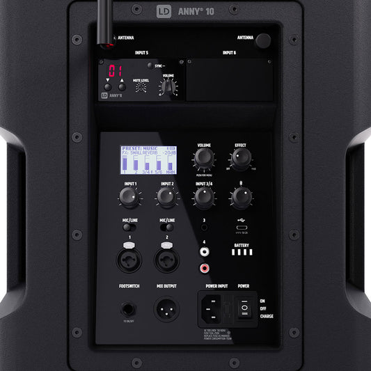 LD ANNY10 HHD B6 SYSTEM - 10" PA w/ 1 x Handheld mic 655 - 679 MHz