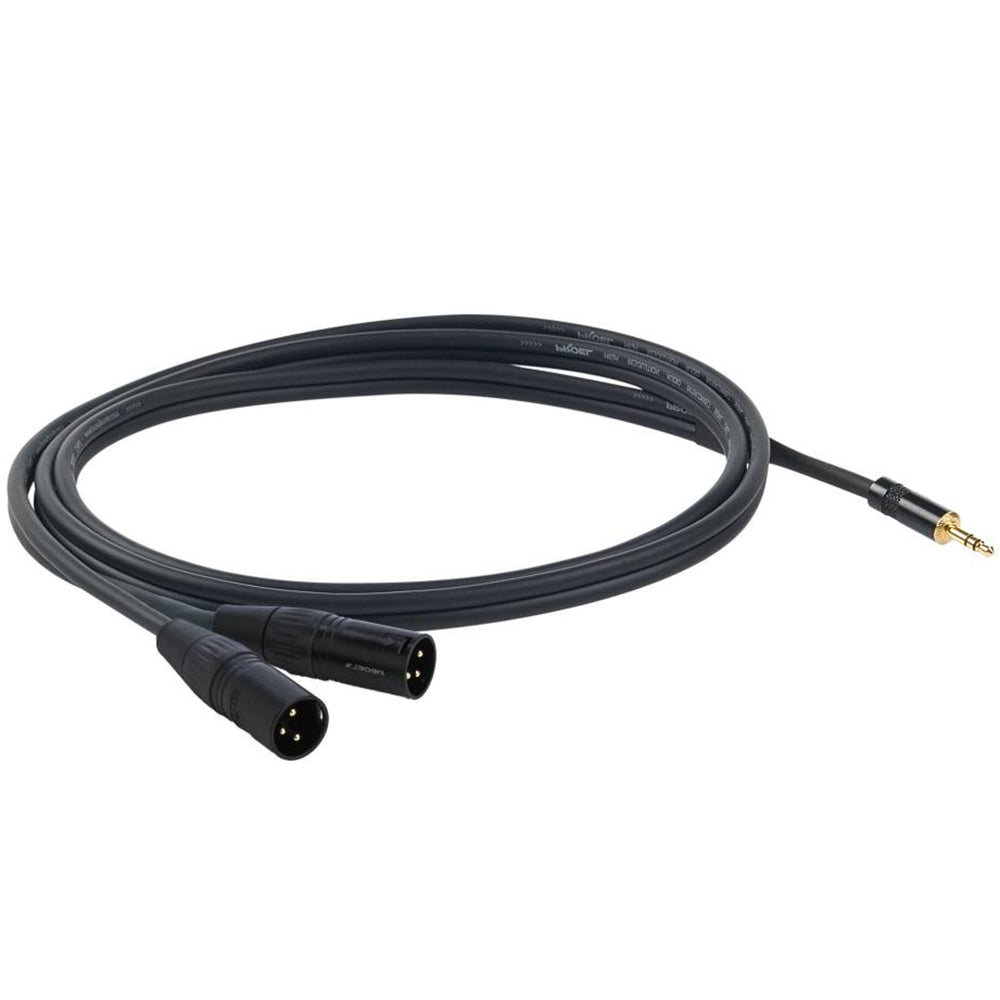 Proel CHLP320LU3 AUX to Dual XLR Y-Cable - 3m