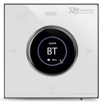 Power Dynamics Powerline B100W In-Wall Class-D Amplifier 4x25W RMS with Bluetooth & USB – White