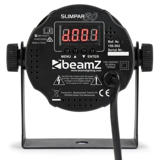 Beamz Slimpar 30 6x3W LED Wash Light Parcan with Remote