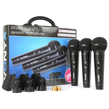 Vonyx VX1800S Dynamic Microphone Set