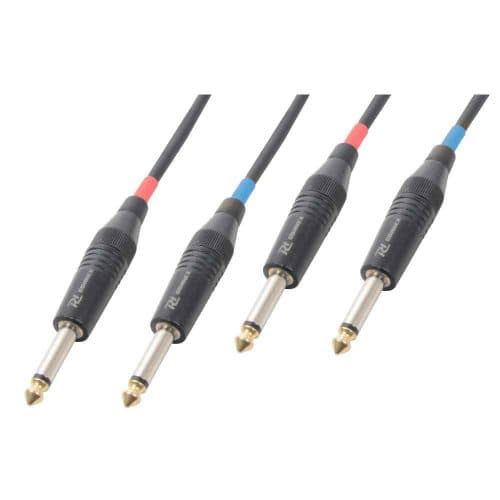 Power Dynamics CX72-5 – 2 x 6.3mm Mono Jack Cable – 5m