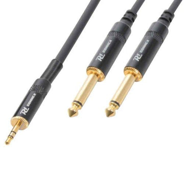 Power Dynamics CX86-1 3.5mm – 2x 6.3mm – Jack Cable 1.5m