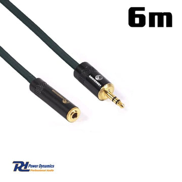 3.5mm Extension – Power Dynamics Stereo Jack Extension Cable 6m