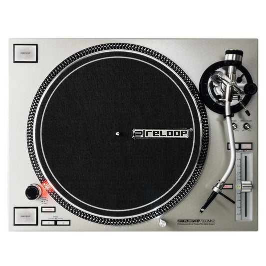 Reloop RP-7000 mk2 Silver Pair Turntable DJ Package