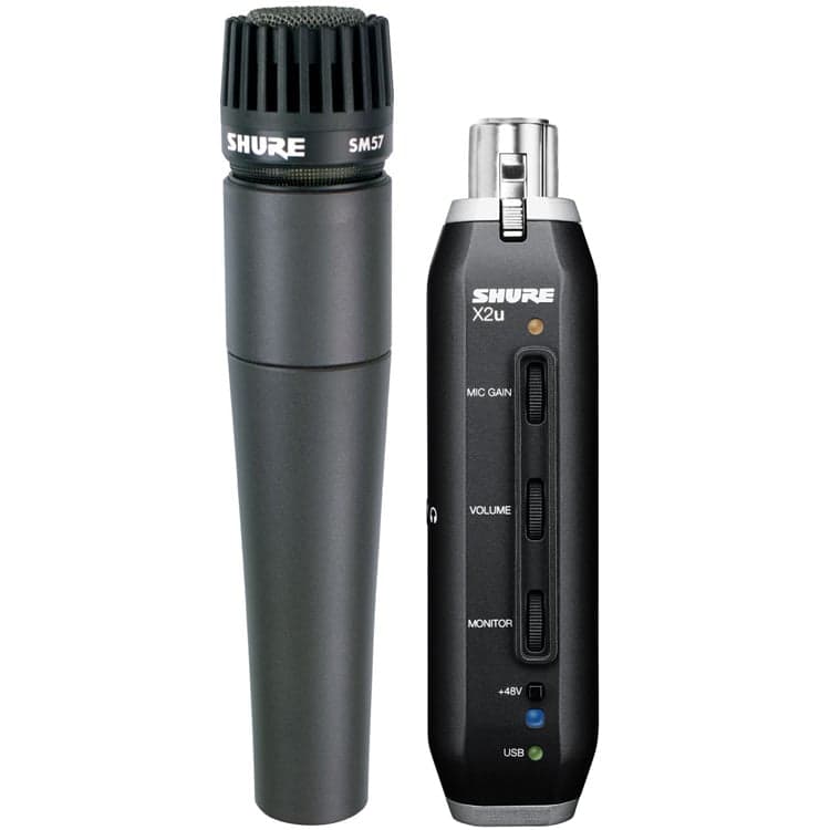 Shure SM57-X2U Microphone Dynamic Instrument Cardioid with USB