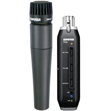 Shure SM57-X2U Microphone Dynamic Instrument Cardioid with USB