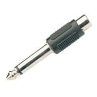 756019 Adaptor Jack 6.5mm Mono (Male) to RCA Phono (F)