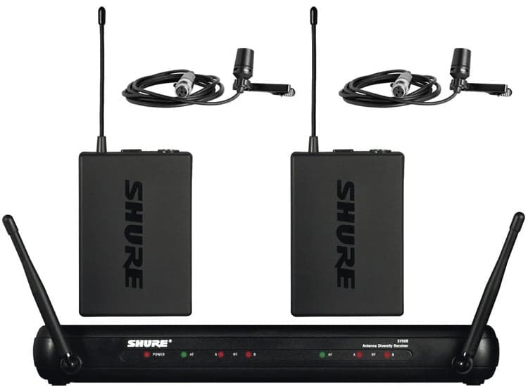 Shure SVX188CVL-J9 Dual Wireless Lapel Microphone System
