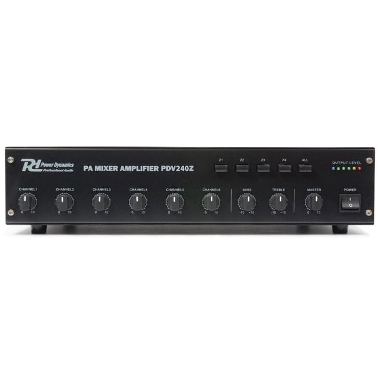 Power Dynamics PDV240Z 100V 4-Zone Power Amplifier 240W