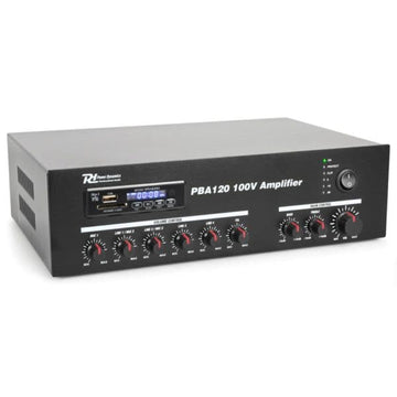 Power Dynamics PBA120 100V Amplifier 120W USB MP3 BT