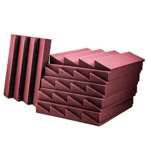 Soundproof Foam Panel AVE ISOWEDGE-B 100 Pack- Burgundy