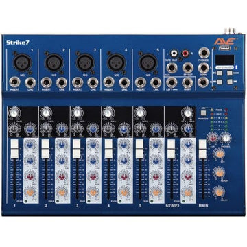 AVE Strike 7 Bluetooth PA Mixer with Delay – 7 Channel