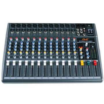 AVE Strike-FX 12 Bluetooth PA Mixer with FX &amp; USB – 12 Channel