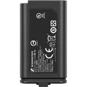 Sennheiser BA 70 Rechargeable Battery Pack for Evolution Wireless Digital Bodypack Transmitter
