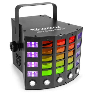 BeamZ Gobo Derby LED DJ Effect Light with UV and Strobe