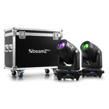 BeamZ Pro IGNITE300LED Moving Head BSW 2pcs – Flightcase