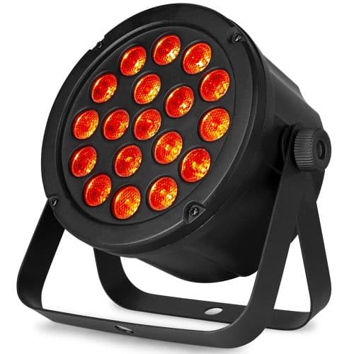 Beamz SlimPar45 8-Pack Wash Light – 18x 3W 3-in-1 RGB LEDs