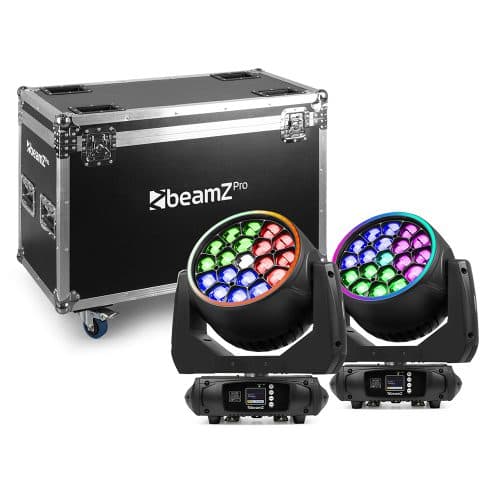 BeamZ Pro MHL1940 LED Moving Head Zoom 19x40W – 2pcs