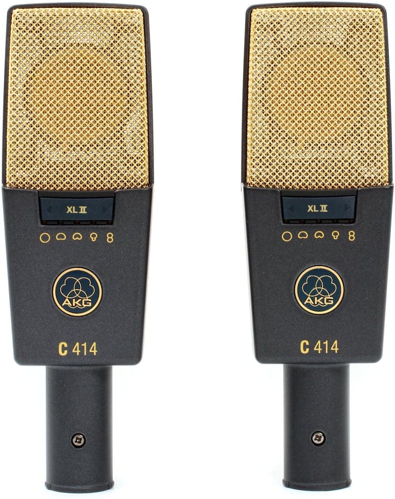 AKG C414 XLII Stereo Set – Matched Pair Multi-Pattern Condenser Microphones