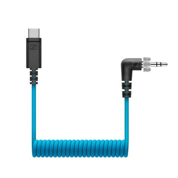 Sennheiser CL 35 USB-C Locking 3.5 mm TRS to USB-C Coiled Cable