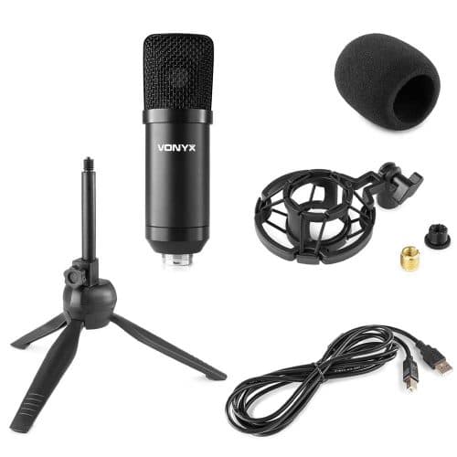 Vonyx CM300B Studio USB Microphone Echo Black