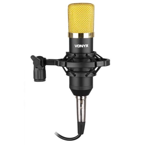Vonyx CM400 Studio Condenser Microphone – Black Gold