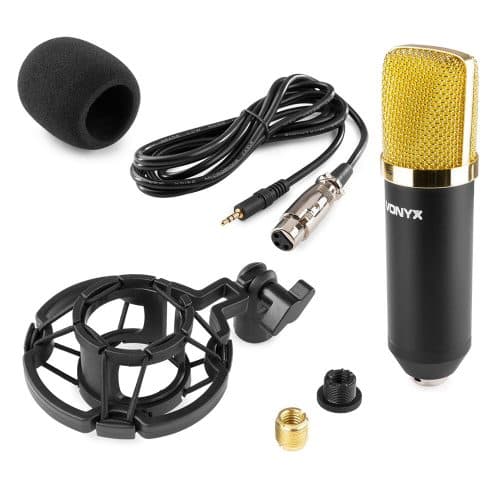 Vonyx CM400 Studio Condenser Microphone – Black Gold