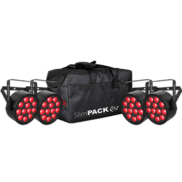 Chauvet DJ SlimPACK Q12 ILS 4 Pack with Bag &amp; DMX