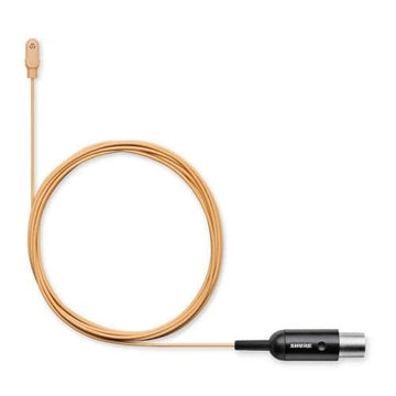 Shure DL4 DuraPlex (MTQG) Omnidirectional Waterproof Lavalier Microphone – Tan
