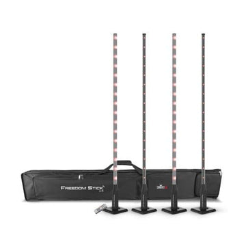 Chauvet DJ Freedom Stick X4 LED Array Light Wireless – 4 Pack