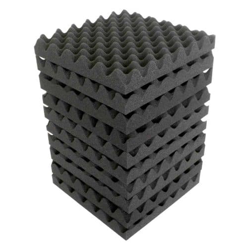 Soundproof Foam Panel AVE ISOSQUARE 100 Pack – Charcoal