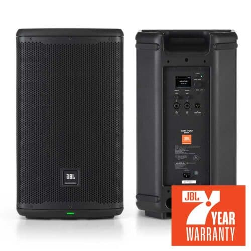 JBL EON710 Pair of 10″ Inch PA Powered Speakers with Bluetooth 1300W