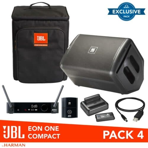 JBL Eon One Compact Pack 4 (with Spare Battery/Charger/AKG DMS-300/Backpack)