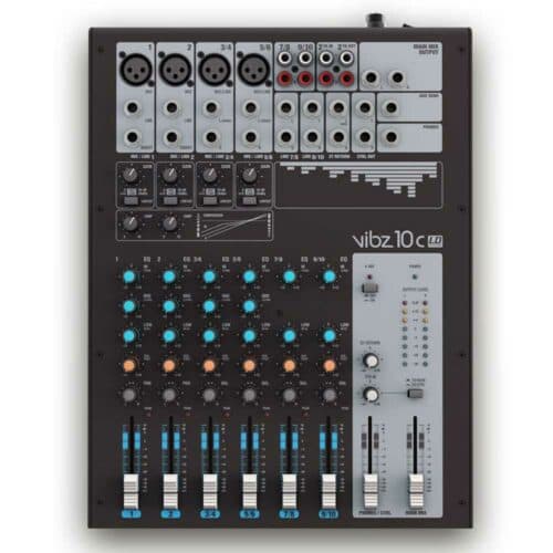 LD Systems VIBZ 10PA – 10 Channel Mixing Console with Compressor