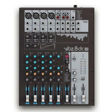LD Systems VIBZ 8DC – 8 Channel Mixing Console with DFX and Compressor