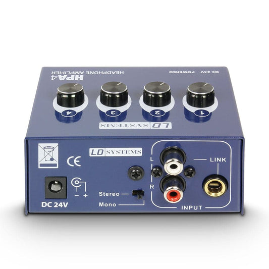 LD Systems HPA4 Headphone Amplifier 4 Channel