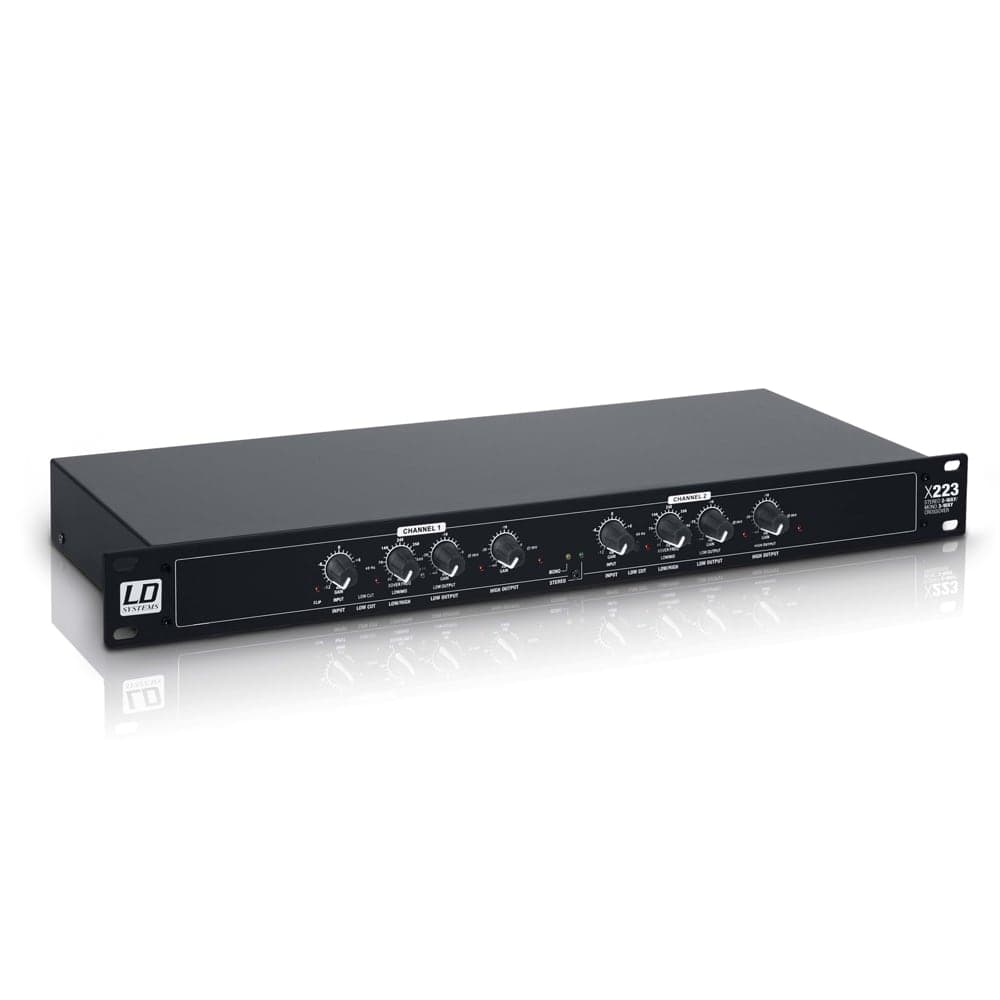 LD Systems X223 Active Crossover 2-Way Stereo / 3-Way Mono