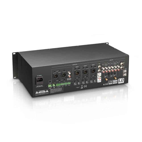 LD Systems ZONE 624 19 Inch 4 Zone Mixer 3U