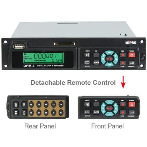 MIPRO DPM3 USB/SD Audio Player/Recorder