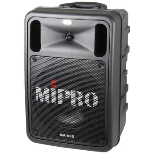 MIPRO MA505R2DPM3 PA Speaker w/ 2x Mic Receivers