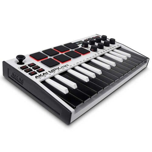 Akai MPK Mini mk3 White MIDI Keyboard 25 Key with MPC Pads