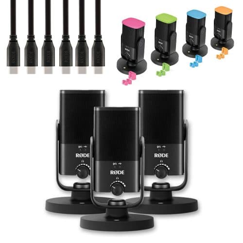 RODE NT-USB MINI Trio Podcast Pack (Three Person Podcast)