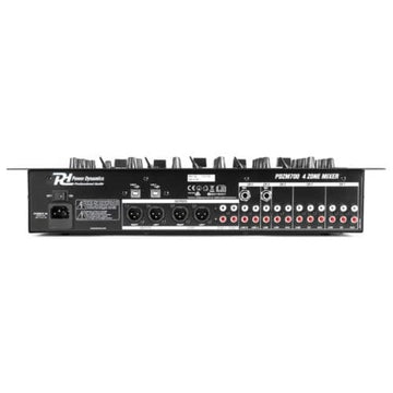 Power Dynamics PDZM700 6 Channel Installation Mixer USB 4 Zones