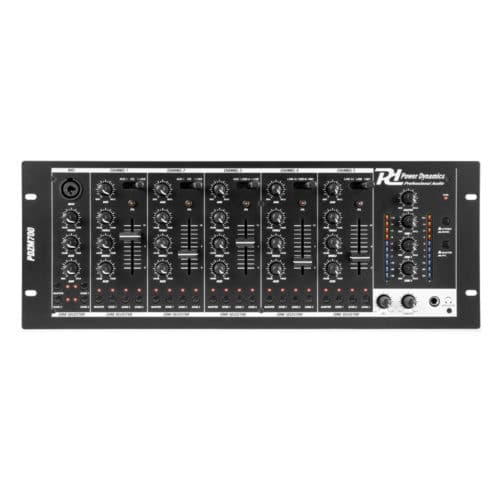 Power Dynamics PDZM700 6 Channel Installation Mixer USB 4 Zones