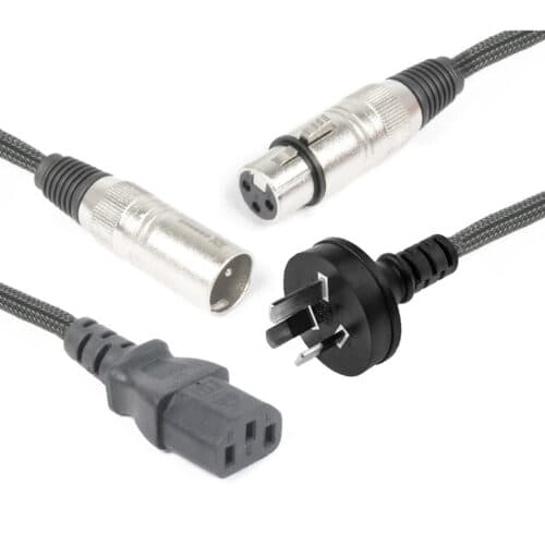 Power Dynamics 176640 Combo Cable – XLR F-IEC/XLR M 10m